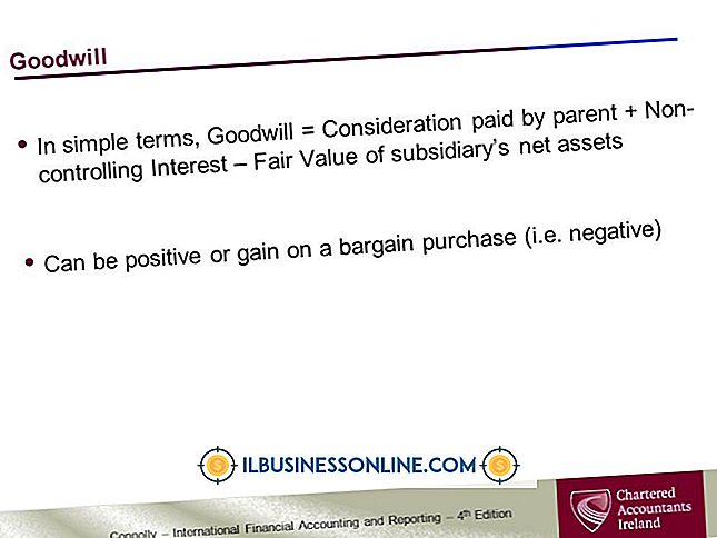 Hvordan rapporteres Goodwill i en bedriftskombinasjon?