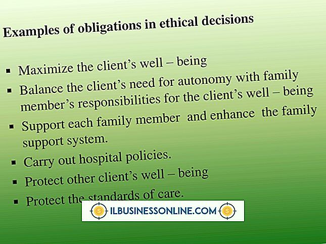 Eksempler på at gøre etiske beslutninger i erhvervslivet