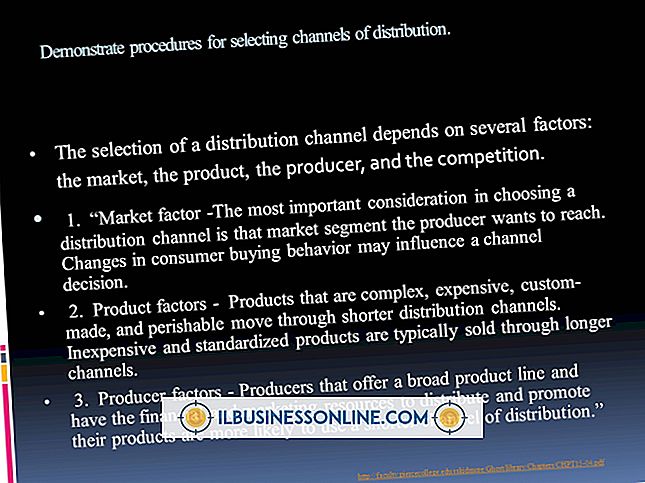 Kategori forretningsplanlægning og strategi: Distribution Channel Selection Factors