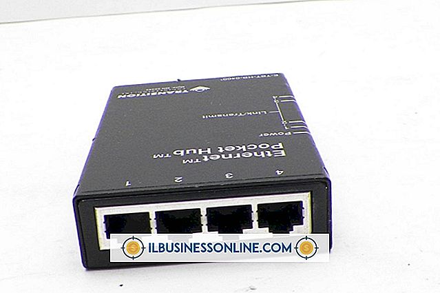 Ethernet-netværk, der involverer nav eller gentagere