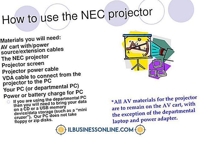 forretningsteknologi og kundesupport - Sådan bruges højttalere med en Powerpoint Projector
